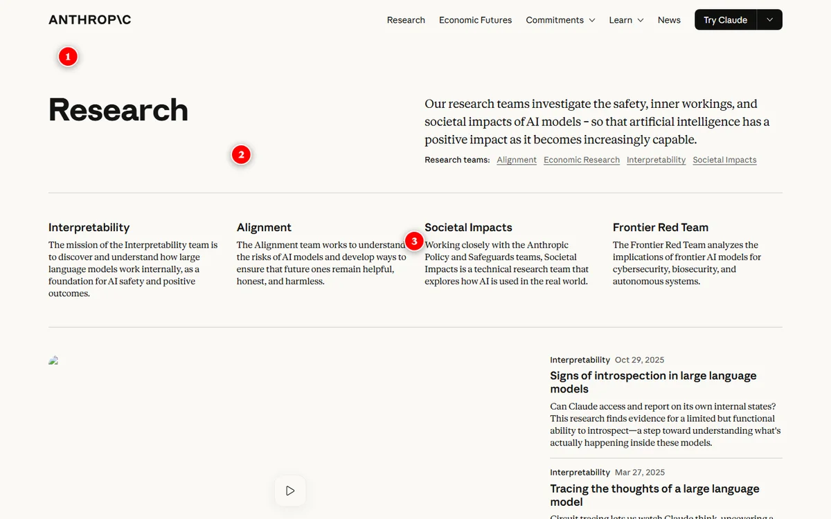 Claude Aware Research Desktop View