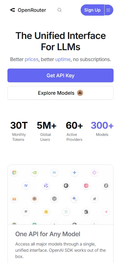 Hunter Healer Openrouter Mobile View