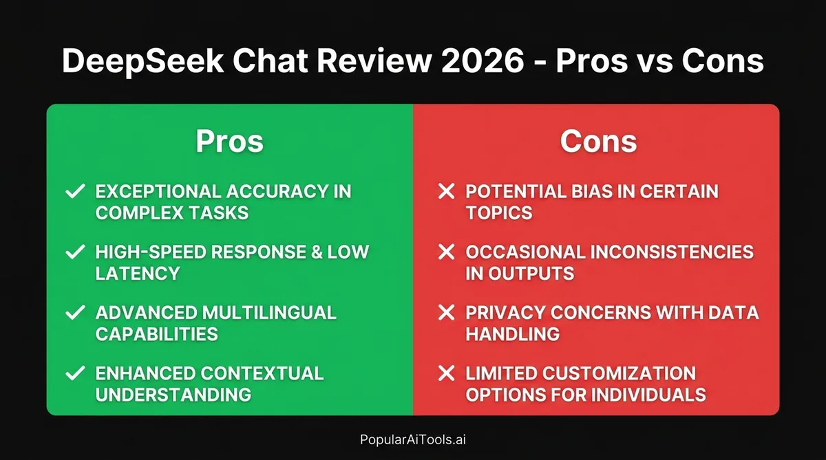 DeepSeek Chat Review 2026 Pros vs Cons