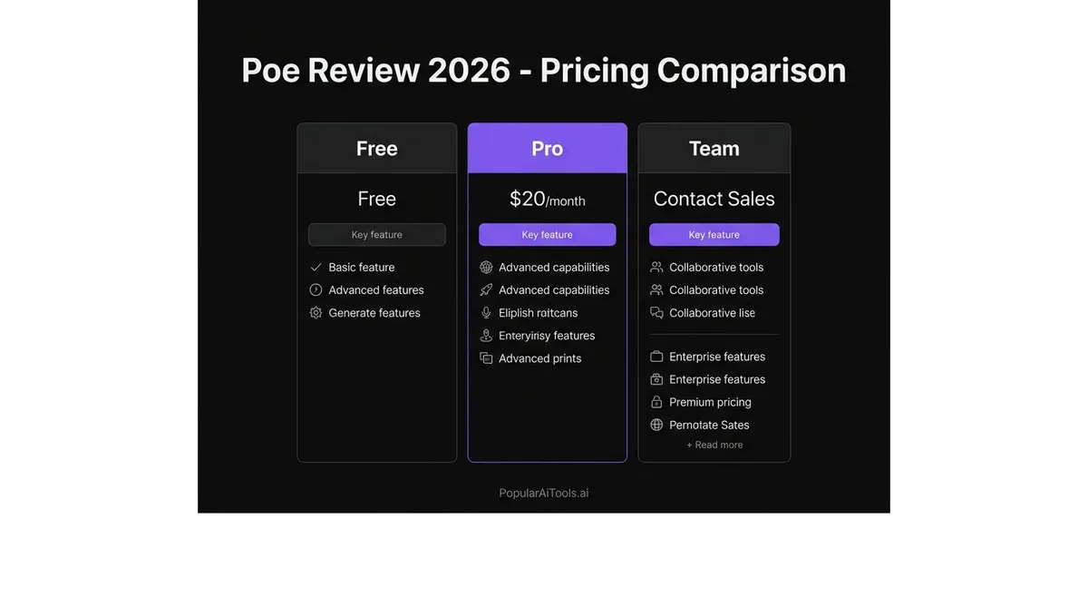 Poe Review 2026 Pricing Comparison